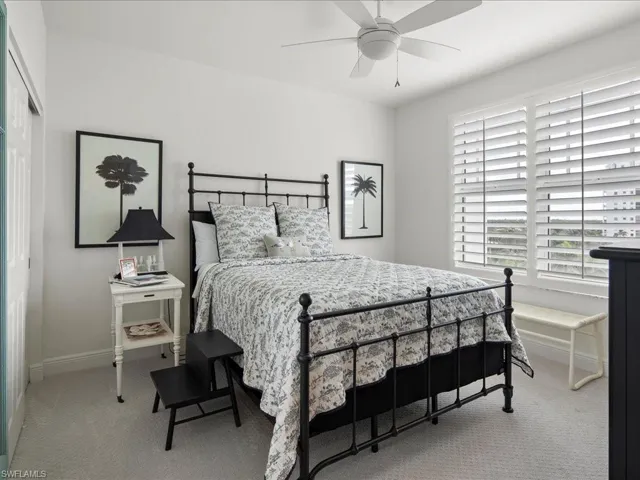Guest Suite with large walk in closet and views east