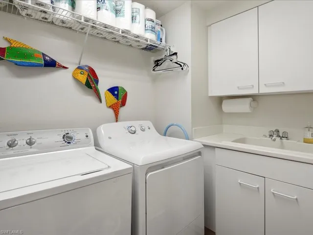 Large Laundry Room with extra storage