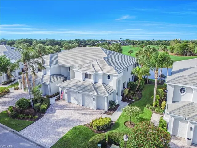 Aerial view of a local golf course