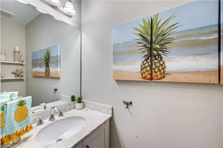 Half Bath on First Floor