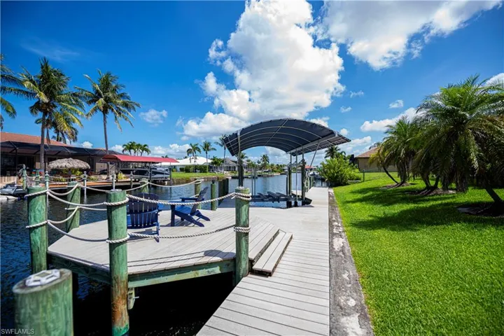 Composite wrap around dock and Captains Walk