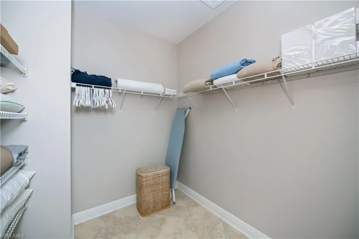 Master walk in closet