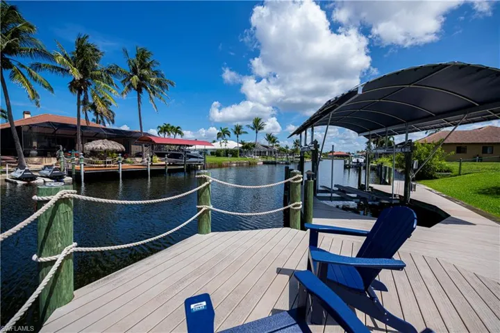 Relaxing on the waterfront sitting area