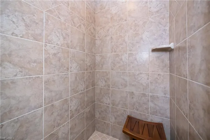 Large master shower