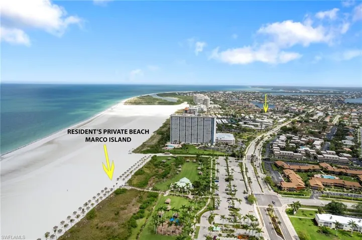 Bird's eye view of expansive beach