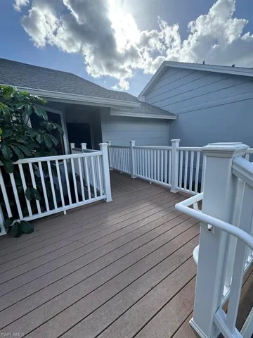 View of deck entrance