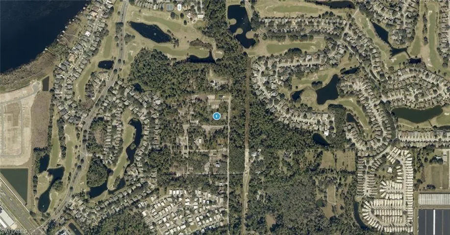 Aerial Map. Displaying the property's geographic and surrounding features
