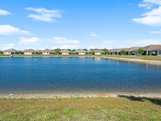Water view with a residential view