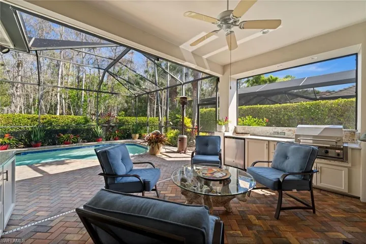 Under Cover Patio with Outdoor Kitchen