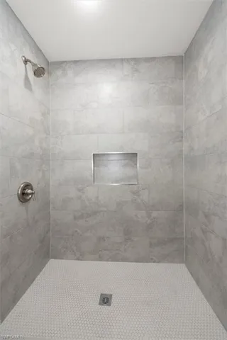 Tiled shower