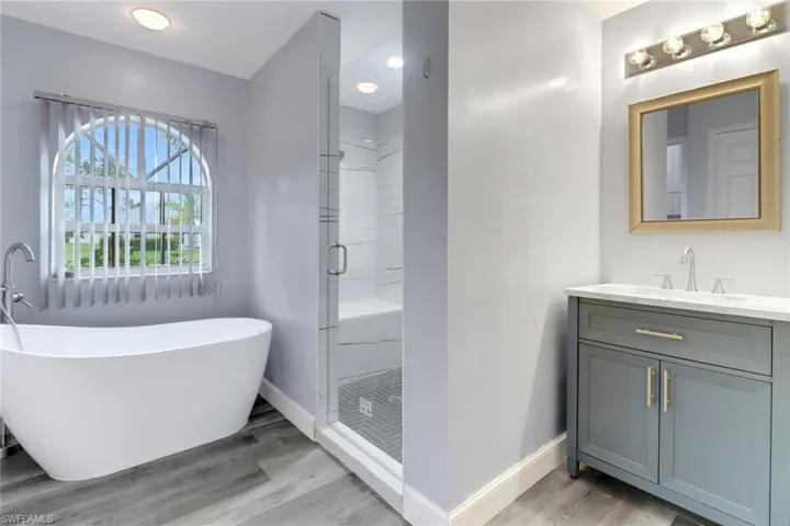 New tub and shower
