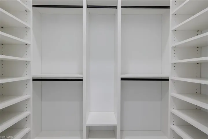 View of spacious closet