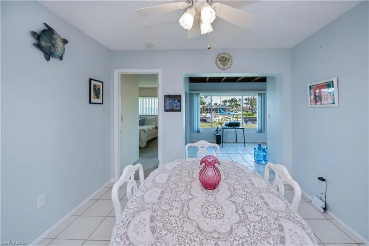 dining area off of kitchen & living room