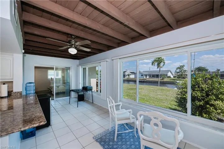 Florida room with stunning view