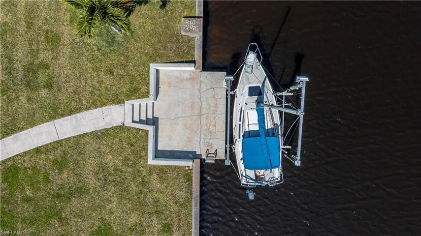 aerial of dock area