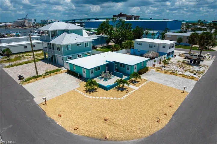 Birds eye view of property