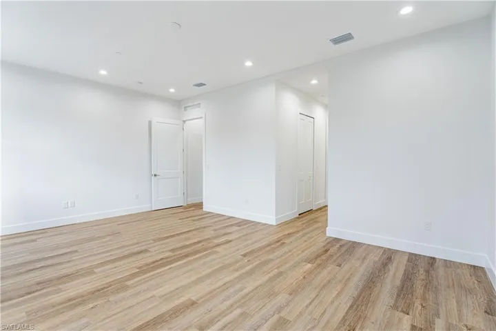 Empty room featuring light hardwood / wood-style floors