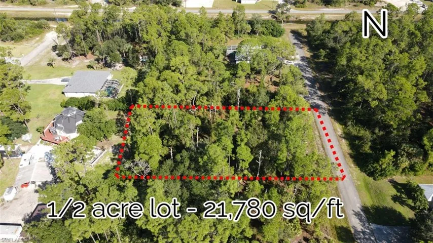 Aerial view of property's location featuring property boundaries highlighted