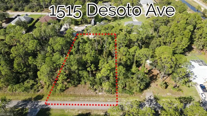 Aerial overview of property's location featuring property boundaries highlighted