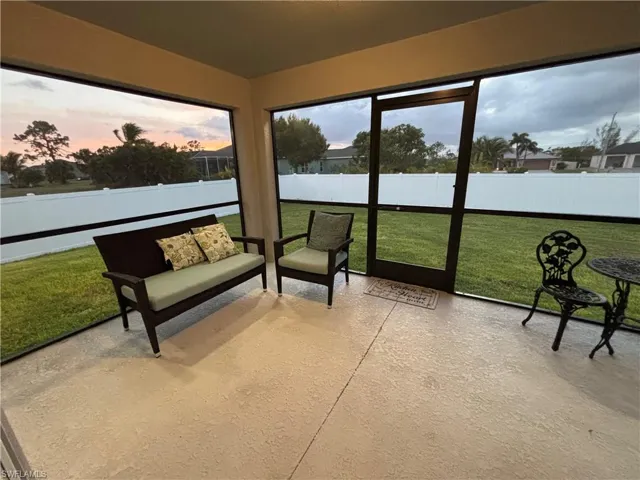 View of lanai