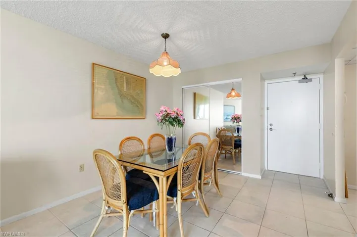 Dining area and front entry