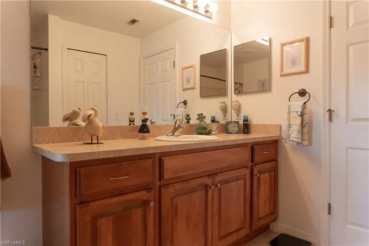 Bathroom featuring vanity
