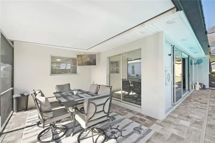 View of patio featuring outdoor dining space