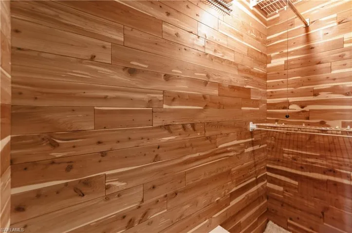 Cedar lined