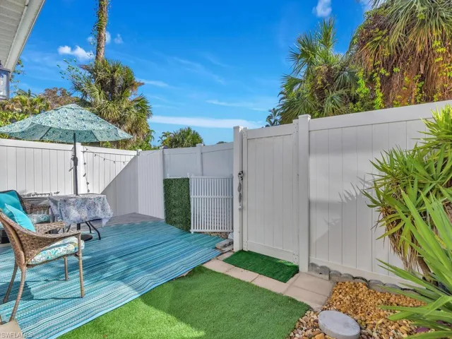 Fenced in Courtyard attached to condo