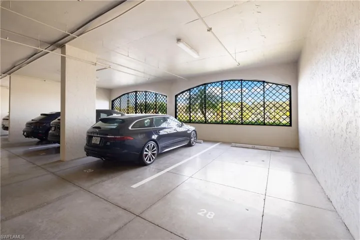 Deeded two indoor extra wide parking spaces