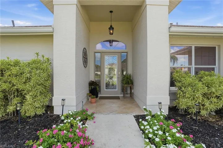 Warm welcome Front Entry.