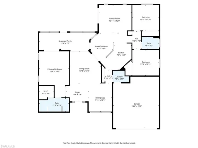 Florida living split floorplan