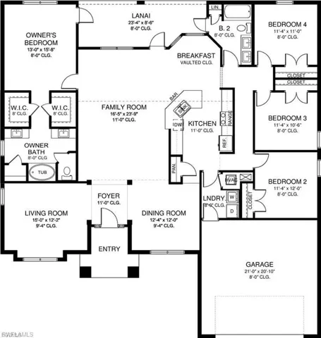 Master bath has a custom tiled walk in shower with glass wall and door. No tub in Master Bath. There is a tub in guest bath