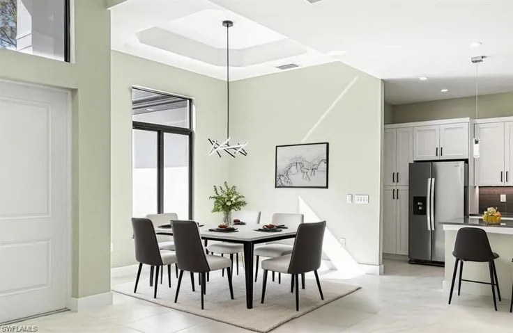 Virtually Staged Dining Area