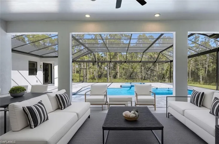 Virtually Staged covered Lanai
