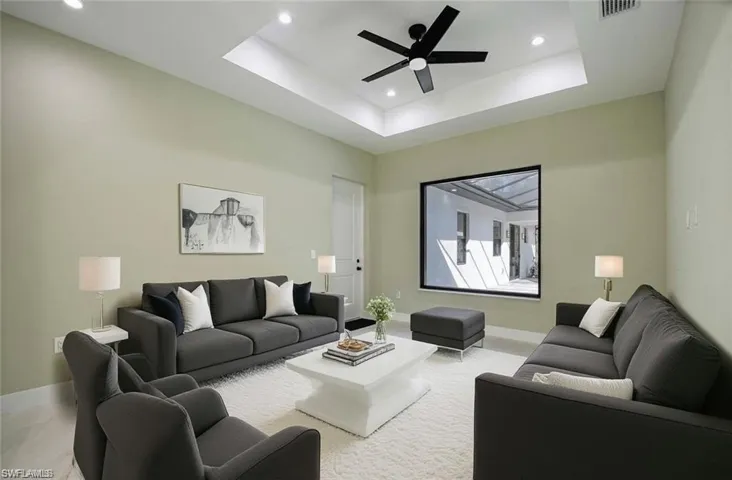 Virtually Staged second/additional Living Area