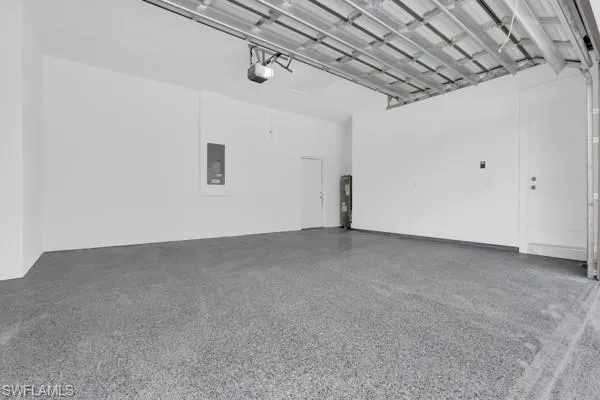 Garage with electric panel