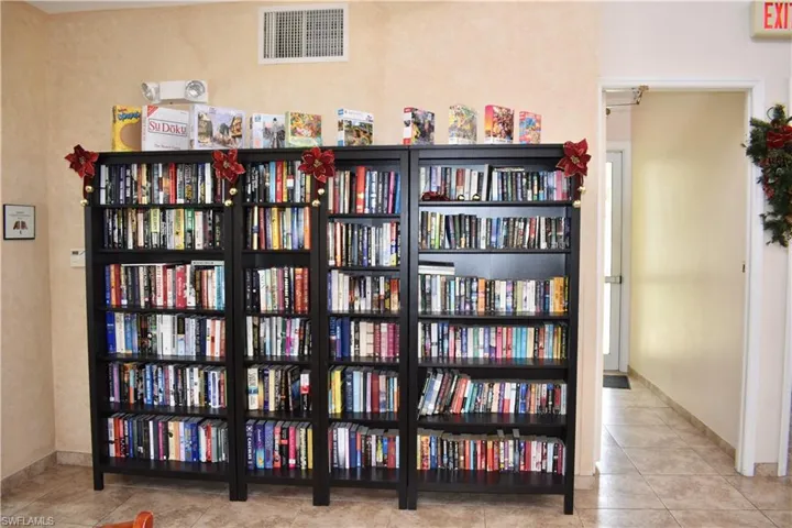 Puzzles and Books in Clubhouse Library