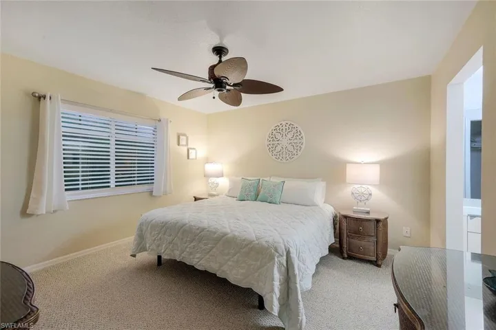 Master Bedroom with king bed and mobile frame