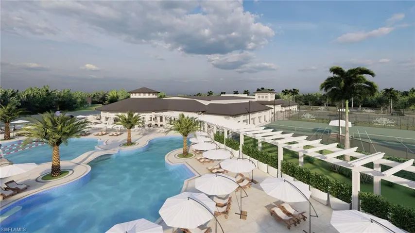 View of new resort pool