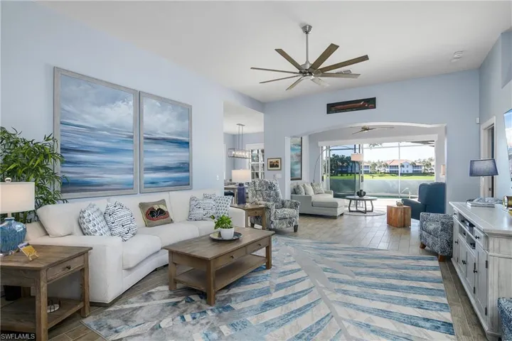 Great room for entertaining and relaxing.