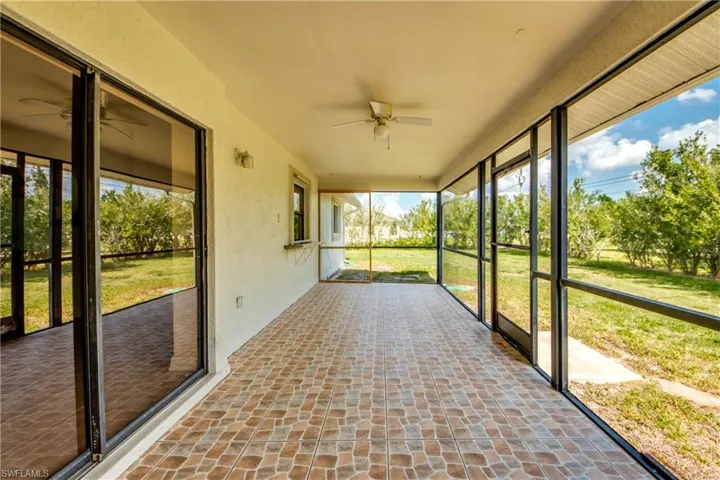 Large Lanai with Tiled Floor. Room for Pool!