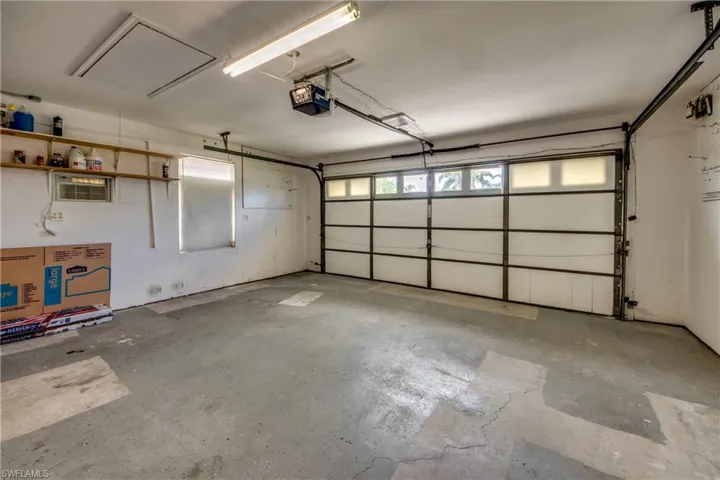 Original Garage with more storage above.