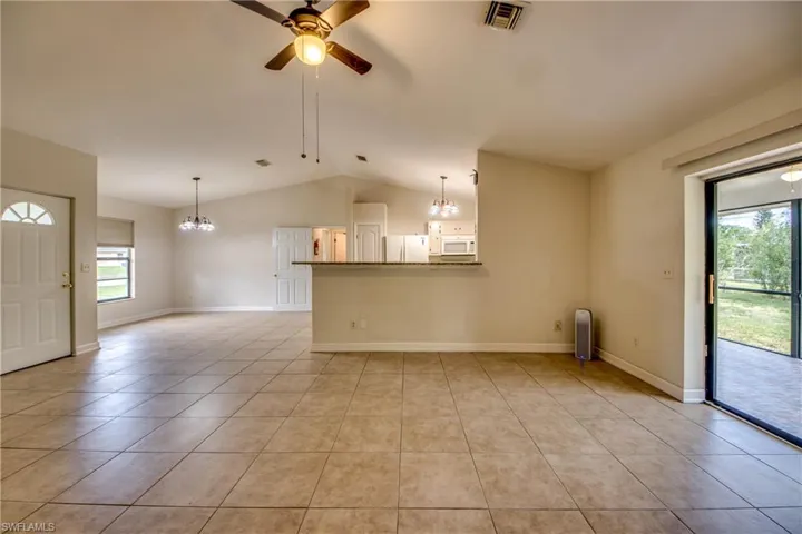 Living Room, Kitchen, Dining Room, Foyer