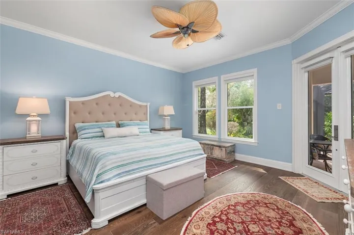 Primary bedroom...wood floor