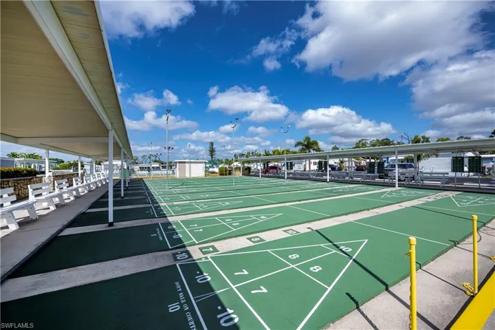 View of community with shuffleboard