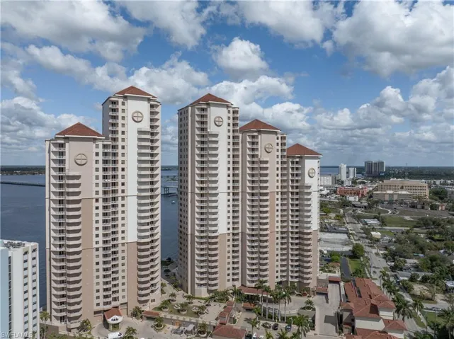 View of property featuring a water view