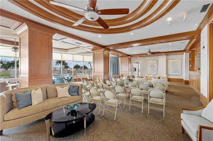 View of community room and gathering area