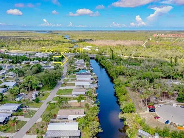 Birds eye view of HENDERSON CREEK TO GULF OF MEXICO