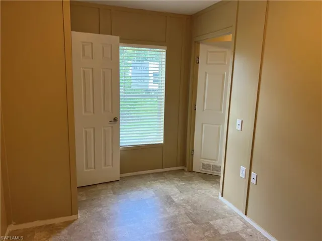 View of tiled spare room